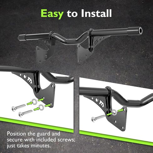Mofun Front Highway Engine Guard متوافق مع Harley Softail Rocker Breakout FX Model، شريط مسطح مناسب للتراث سليم فات بوي FL موديل 2000-2017، غير مناسب لعناصر التحكم الأمامية، أسود لامع in Kuwait