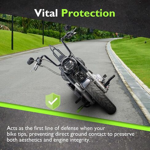 Mofun Front Highway Engine Guard متوافق مع Harley Softail Rocker Breakout FX Model، شريط مسطح مناسب للتراث سليم فات بوي FL موديل 2000-2017، غير مناسب لعناصر التحكم الأمامية، أسود لامع in Kuwait