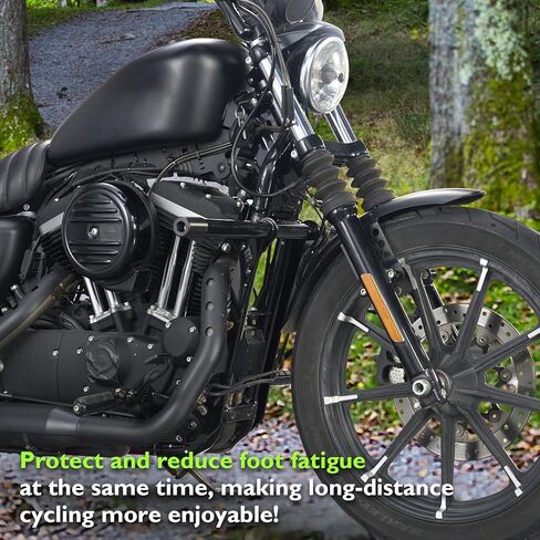 Mofun Crash Bar Front Engine Guard Flat-Out Bar Compatible with Harley Sportster 1200 883 with Forward or Mid Control 2004-2022, Gloss Black in Kuwait