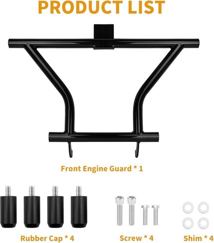 Motorcycle Engine Guard Crash Bar fit for Harley Softail Fat Bob Fat Boy Street Bob Low Rider Sport Glide Deluxe Breakout 2018-2025, Front Engine Guard Crash Bar Highway Footpeg in Kuwait