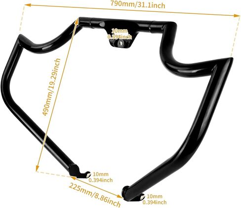 قضيب حماية محرك الدراجة النارية مناسب لدراجات Harley Softial Slim Standard Deluxe Street Bob Low Rider Heritage Spot Glide FXBB FXLR FXST FXBR FXFB FLDE FLCH FLSB FLSL FLFB FLI 2018-أحدث in Kuwait