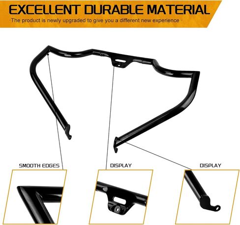 قضيب حماية محرك الدراجة النارية مناسب لدراجات Harley Softial Slim Standard Deluxe Street Bob Low Rider Heritage Spot Glide FXBB FXLR FXST FXBR FXFB FLDE FLCH FLSB FLSL FLFB FLI 2018-أحدث in Kuwait