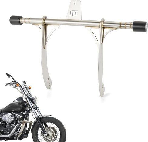 واقي المحرك الأمامي Mofun متوافق مع موديلات Harley Dyna مع أدوات التحكم الأمامية أو ألواح الأرضية، شريط مسطح مناسب Dyna FLD FXD/I FXDB/I FXDC/I FXDL/I FXDF 2006-2017، لمسة نهائية طبيعية من الفولاذ المقاوم للصدأ in Kuwait