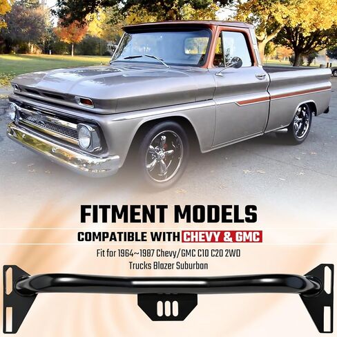 Adjustable Transmission Crossmember, Heavy-Duty Transmission Crossmember Kit Fit for Chevy/GMC C10 C20 2WD Trucks Blazer Suburban in Kuwait