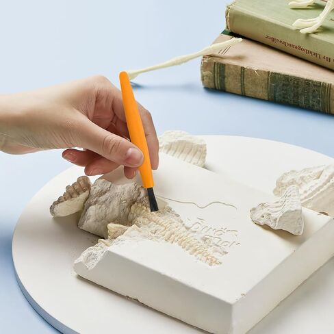 3sets Plastic Dig Tool Set: Archaeological Excavation Tool Kit Dino Dig Kit with Mini Hammer Chisel Brush Scraper for Gems in Kuwait
