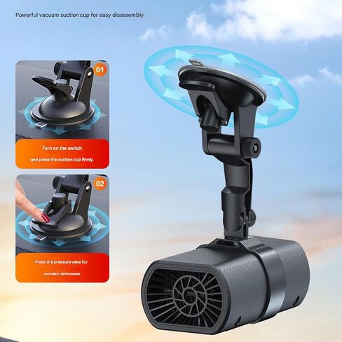 Small Vehicle Air Heater 12V Systems Defroster for Windshield Fast Warming in Cold Weather Car Windshield Defroster Heater in Kuwait
