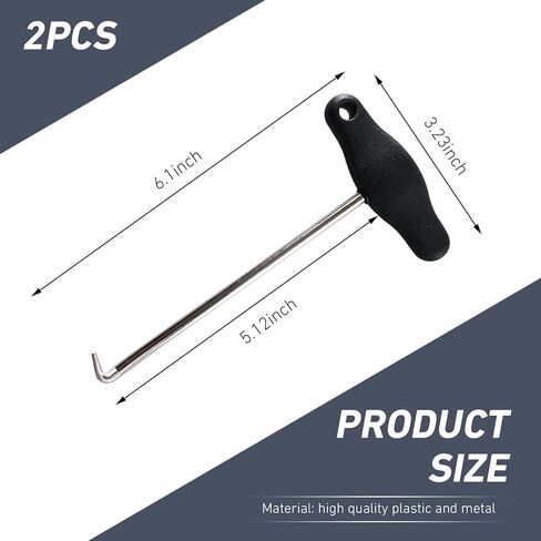 2 PCS Car Air Vent Panel Trim Removal Tools, 3.2" x 6.1" Instrument Cluster Removal Pulling Hooks Tool, Air Outlet Dashboard Removing Tool, Compatible with Volkswagen, Audi (Black) in Kuwait