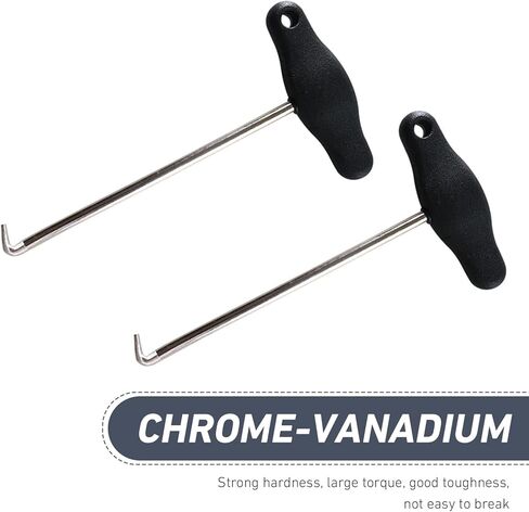 2 PCS Car Air Vent Panel Trim Removal Tools, 3.2" x 6.1" Instrument Cluster Removal Pulling Hooks Tool, Air Outlet Dashboard Removing Tool, Compatible with Volkswagen, Audi (Black) in Kuwait