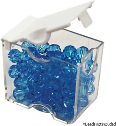Elizabeth Ward Bead Storage Solutions Clear Plastic Storage Containers (5pc) – Medium – Organize Beads, Jewelry Making and Craft Supplies, Earrings and More – Securely Snaps Shut, 1-3/4" x 2" x 1-1/8" in Kuwait