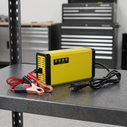 iplusmile 12V 2A Motorcycle Battery Charger – Smart Trickle Charging LCD Display Auto-Maintainer – for Motorcycles ATVs Lawn Mowers Boats for AGM Gel Flooded Batteries in Kuwait