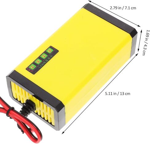 iplusmile 12V 2A Motorcycle Battery Charger – Smart Trickle Charging LCD Display Auto-Maintainer – for Motorcycles ATVs Lawn Mowers Boats for AGM Gel Flooded Batteries in Kuwait