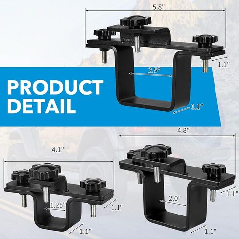 Pindex Heavy Duty Hitch Tightener Anti-Rattle Stabilizer Trailer Hitches Aligner fit for 1.25" 2" 2.5" Trailer Hitches , Weatherproof Protective Anti-Rust Reduce Movement On Clamp for Bike Rack in Kuwait