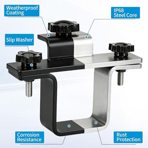 Pindex Heavy Duty Hitch Tightener Anti-Rattle Stabilizer Trailer Hitches Aligner fit for 1.25" 2" 2.5" Trailer Hitches , Weatherproof Protective Anti-Rust Reduce Movement On Clamp for Bike Rack in Kuwait