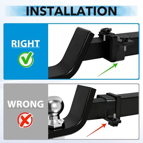 Pindex Heavy Duty Hitch Tightener Anti-Rattle Stabilizer Trailer Hitches Aligner fit for 1.25" 2" 2.5" Trailer Hitches , Weatherproof Protective Anti-Rust Reduce Movement On Clamp for Bike Rack in Kuwait