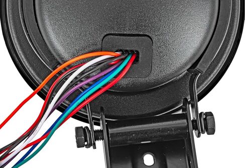 JEGS 5in.Tachometer | Black Face with Black Bezel | 0-10,000 RPM Range | Super-Bright LED Shift Light | One-Touch Peak RPM Recall | Mounting Bracket Included in Kuwait