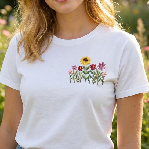 25Pcs Water Soluble Embroidery Patterns Stick and Stitch Embroidery Paper with Wildflower Designs, Wash Away Transfer for Hand Sewing Beginners & Lovers in Kuwait