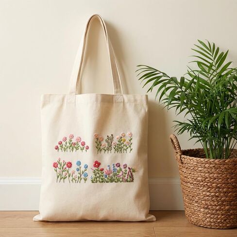 25Pcs Water Soluble Embroidery Patterns Stick and Stitch Embroidery Paper with Wildflower Designs, Wash Away Transfer for Hand Sewing Beginners & Lovers in Kuwait