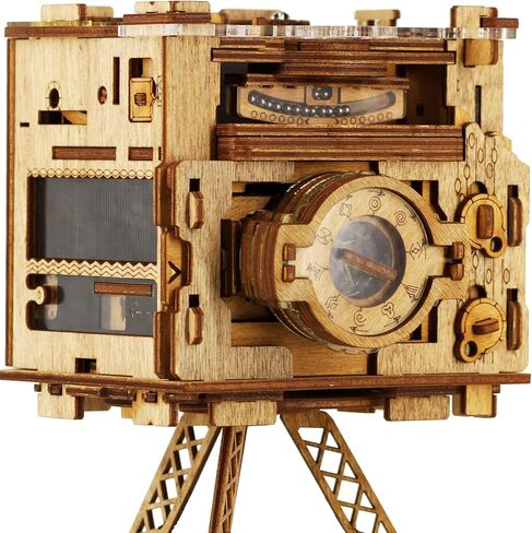 iDventure Cluebox PRO - Sherlock's Camera - Escape Room Game - sequential Puzzle Box - 3D Wooden Puzzle for Adults - Brain Teaser - Birthday Gift Gadget for Men and Women - Money Box in Saudi Arabia