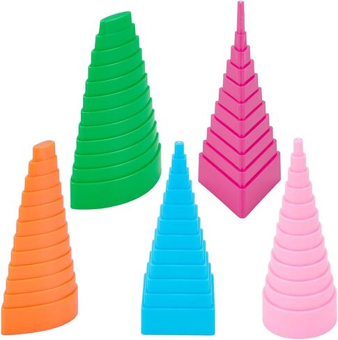 UNICRAFTALE 5Pcs 5 Styles Wire Wrapping Mandrel Plastic Jewelry Shape Mandrel Kit Medium Orchid Jewellery Making Bending Tools for Jewelry Wire Wrapping and Jump Ring Forming Random Color in Kuwait