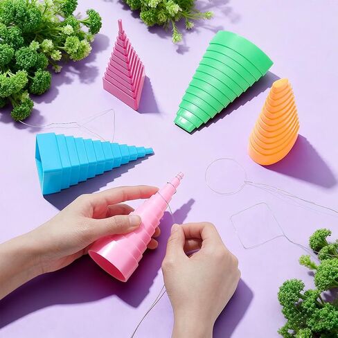UNICRAFTALE 5Pcs 5 Styles Wire Wrapping Mandrel Plastic Jewelry Shape Mandrel Kit Medium Orchid Jewellery Making Bending Tools for Jewelry Wire Wrapping and Jump Ring Forming Random Color in Kuwait