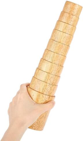 Cyrank Wooden Step Bracelet Mandrel, Ring Sizer Measuring Tool Oval Sizing Wrapping Tool Jewelry Ring Sizer Mandrel for Jewelry Finger Ring Making in Kuwait