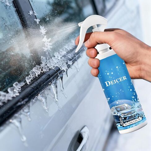 Instant Ice Melter, Windscreen De Icer for with Anti Frost Shield, High Concentration Fluid with Streak Free Feature, Selling Points, Product Size for 100ml Home Garden Outdoor Travel in Kuwait