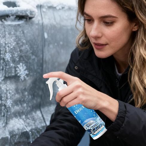 Instant Ice Melter, Windscreen De Icer for with Anti Frost Shield, High Concentration Fluid with Streak Free Feature, Selling Points, Product Size for 100ml Home Garden Outdoor Travel in Kuwait