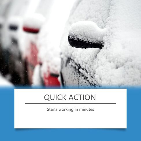 Instant Ice Melter, Windscreen De Icer for with Anti Frost Shield, High Concentration Fluid with Streak Free Feature, Selling Points, Product Size for 100ml Home Garden Outdoor Travel in Kuwait