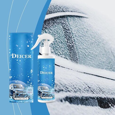Instant Ice Melter, Windscreen De Icer for with Anti Frost Shield, High Concentration Fluid with Streak Free Feature, Selling Points, Product Size for 100ml Home Garden Outdoor Travel in Kuwait