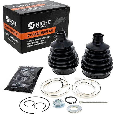 NICHE Rear CV Axle Boot Kit for Kawasaki 2019-2023 Mule PROMX KAF700 UTV 49006-Y011 49006-Y012 in Kuwait