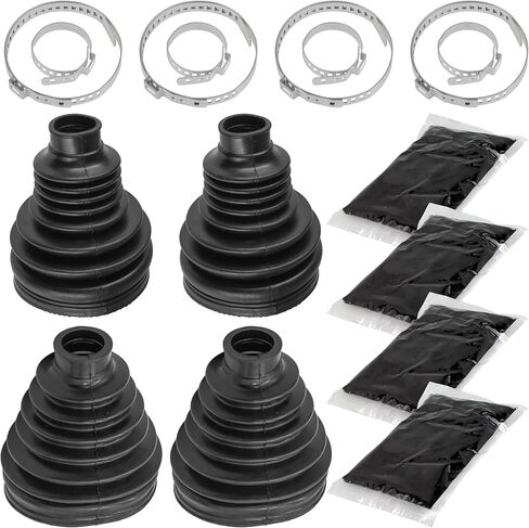 Caltric Front Inner and Outer Axles CV Boot Kit Compatible with Polaris RZR XP 4 1000 2024-2025 / RZR XP 1000 2024-2025 3239357 in Kuwait