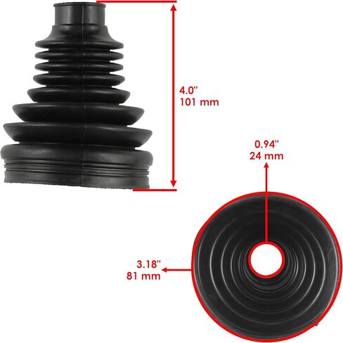 Caltric Front Inner and Outer Axles CV Boot Kit Compatible with Polaris RZR XP 4 1000 2024-2025 / RZR XP 1000 2024-2025 3239357 in Kuwait
