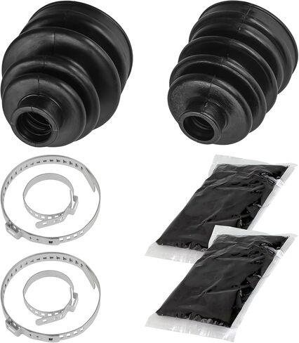 Caltric Front Axle Inner Outer Cv Boot Kit Compatible with Yamaha Big Bear 350 Yfm350Fw 4Wd 1997-1999 in Kuwait