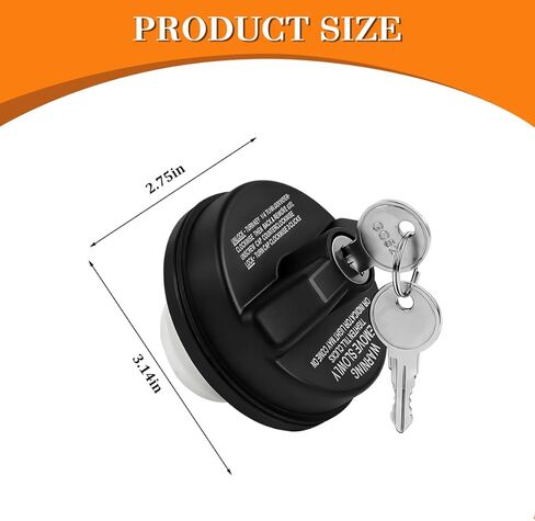 غطاء غاز لقفل السيارة، OEM # 12495845 غطاء قفل باب حشو وقود المركبات الثقيلة مع مفاتيح، ملحقات بديلة للسيارات، متوافق مع Accord Avalon Venza in Kuwait