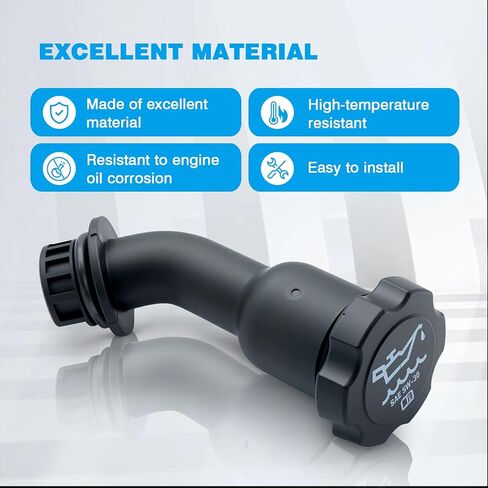 Engine Oil Filler Tube w/Cap Compatible with Chevy Trailblazer Silverado Avalanche Suburban Cheyenne Avalanche for GMC Yukon Sierra for Buick Rainier for Ca-dillac Escalade 2003-2008 in Kuwait