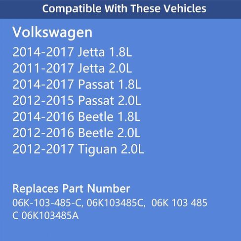 Engine Oil Filler Cap For Volkswagen Jetta Passat Beetle Tiguan CC, 2011 2012 2013 2014 2015 2016 2017, 1.8L 2.0L, 06K103485C in Kuwait