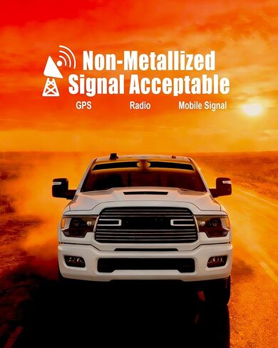 AUTOTEK Precut Sun Strip Tint for 2022 2023 2024 2025 RAM 2500 3500 Crew Cab, Anti-Glare UV Block Pickup Sunshade Protector for Driving, DIY Window Tint Film for Truck Front Windshield, Easy Install in Kuwait