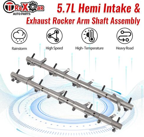 2PCS Intake & Exhaust Rocker Arm Shaft Assembly for 2003-2020 Dodge Ram 1500 2500 3500 Challenger Charger Durango, Jeep Grand Cherokee Commander, Chrysler 300 Aspen 5.7L HEMI 53021553AB in Kuwait