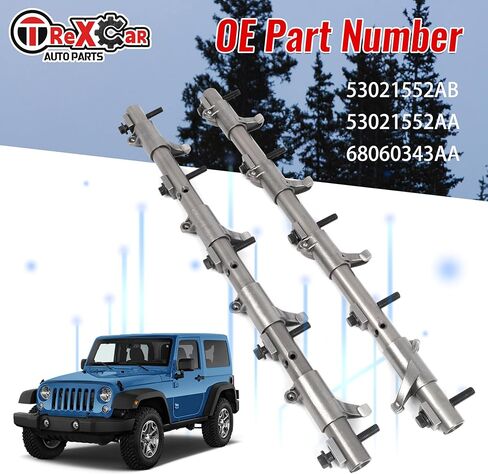 2PCS Intake & Exhaust Rocker Arm Shaft Assembly for 2003-2020 Dodge Ram 1500 2500 3500 Challenger Charger Durango, Jeep Grand Cherokee Commander, Chrysler 300 Aspen 5.7L HEMI 53021553AB in Kuwait