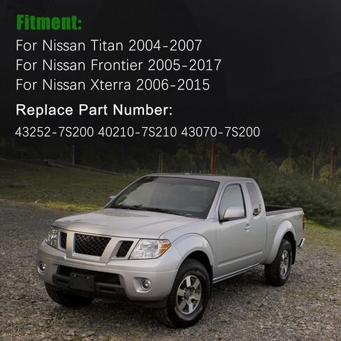 2Pcs Rear Axle Bearing Oil Seal Kit Fit for Nissan Titan 2004-2007 Frontier 2005-2017 Xterra 2006-2015,Rear Axle Shaft Wheel Bearing Inner Spacer Oil Seal Replace 43252-7S200 40210-7S210 43070-7S20 in Kuwait