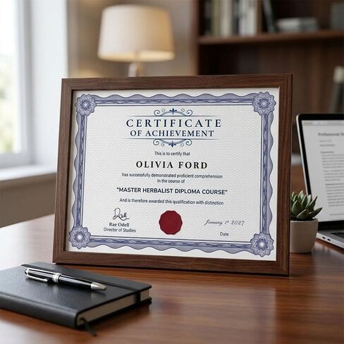 Certificate Paper 8.5 x 11 with Blue Border, 100 Sheets Printable Diploma & Award Certificate Paper, 140 GSM Thick Letter Size Paper for Graduation, Recognition, Achievement, Printing in Kuwait