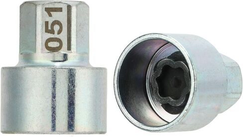 Oumefar Wheel Lock Lug Nut Remover Tool, Metal Wheel Lock Key Anti Theft Lugnut Socket Replacement for Car 1 3 5 6 7 Series X1 X2 X3 X4 X5 X6 Z4 (051) in Kuwait