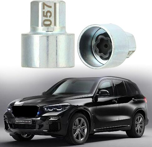 Oumefar Wheel Lock Lug Nut Remover Tool, Metal Wheel Lock Key Anti Theft Lugnut Socket Replacement for Car 1 3 5 6 7 Series X1 X2 X3 X4 X5 X6 Z4 (057) in Kuwait
