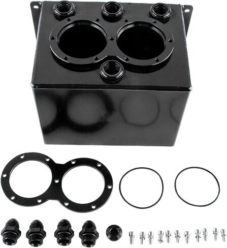 Billet High Flow Twin Surge Tank AN8 4 Ports For 044 External Fuel Pump in Kuwait