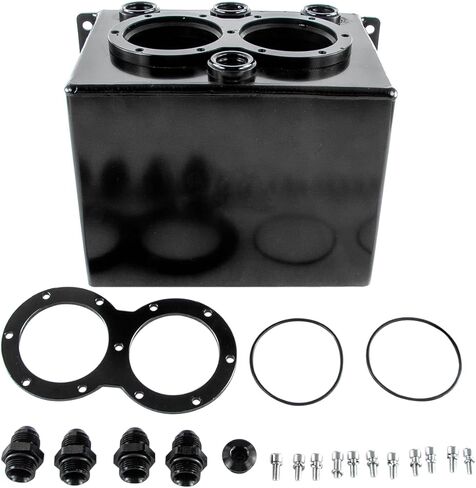 Billet High Flow Twin Surge Tank AN8 4 Ports For 044 External Fuel Pump in Kuwait