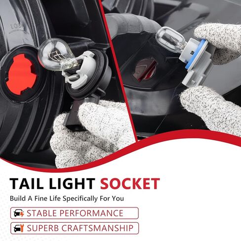 Fit for Dodge Ram Tail Light Socket Holder Kit with Lamp Bulb for Ram 1500/2500/3500 OE 68226719AA 68046629AA in Kuwait