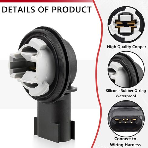 Fit for Dodge Ram Tail Light Socket Holder Kit with Lamp Bulb for Ram 1500/2500/3500 OE 68226719AA 68046629AA in Kuwait