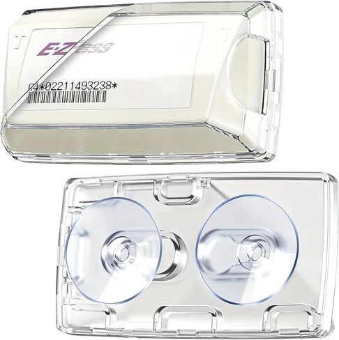 حامل EZ Pass للزجاج الأمامي 1 Pack - حامل جهاز إرسال واستقبال Toll Pass مع أكواب شفط لـ EZ Pass Mini/iPass in Kuwait