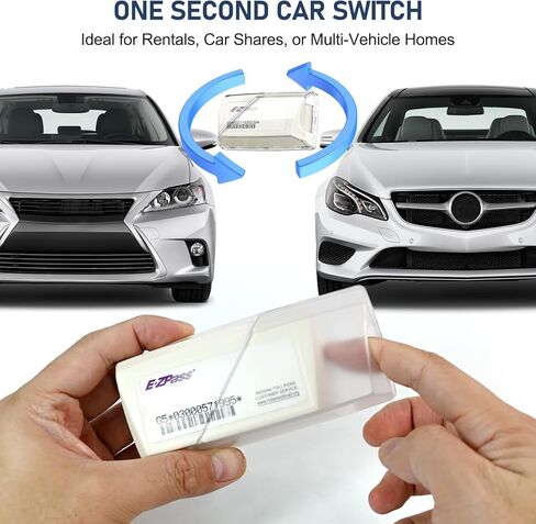 حامل EZ Pass للزجاج الأمامي 1 Pack - حامل جهاز إرسال واستقبال Toll Pass مع أكواب شفط لـ EZ Pass Mini/iPass in Kuwait