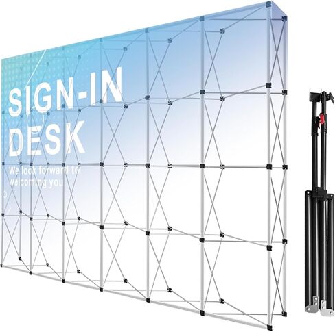 10x10/10x15/10x17 FT Portable Up Display Stand Trade Show Backdrop Tension Booth Collapsible Trade Show Booth for Wedding Exhibition Events in Kuwait